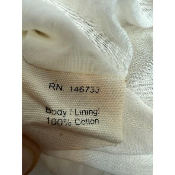 Mirth Square Neck Peacock Print Cotton Maxi Dress Sz. L - Picture 7 of 10